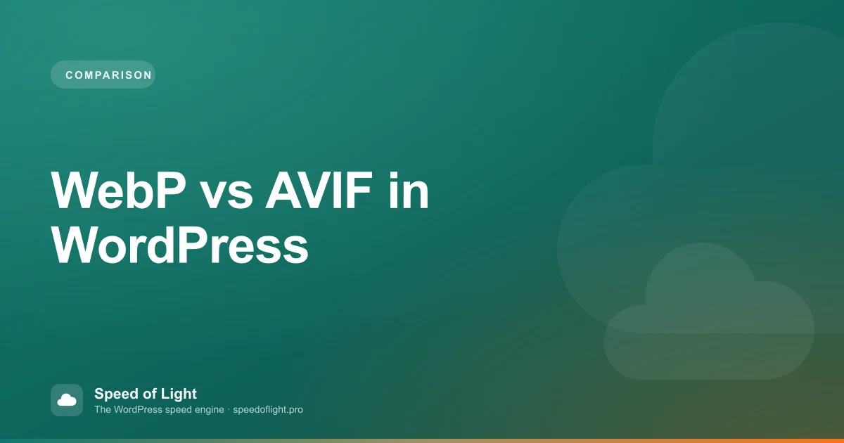 WebP vs AVIF: The Best Image Format for WordPress in 2026